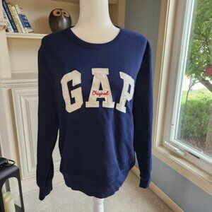 GAP Navy Blue Women's Crew Neck Sweatshirt